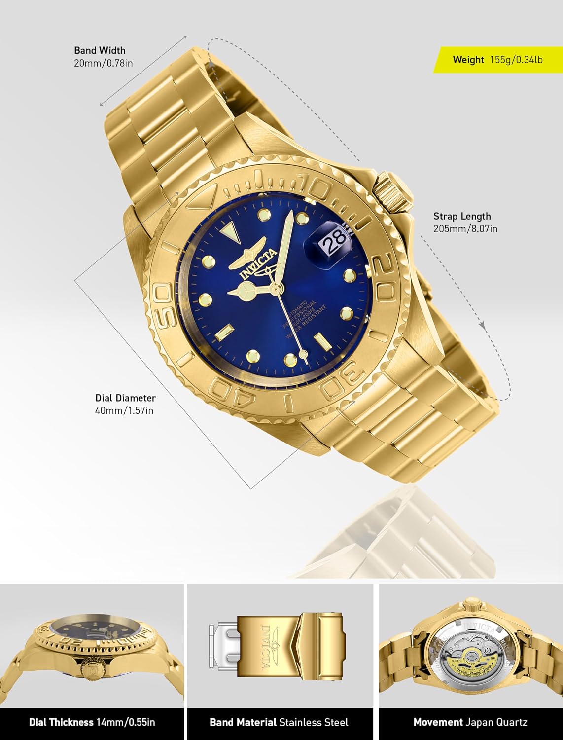 RELOJ DE PULSERA INVICTA PRO DIVER - 3