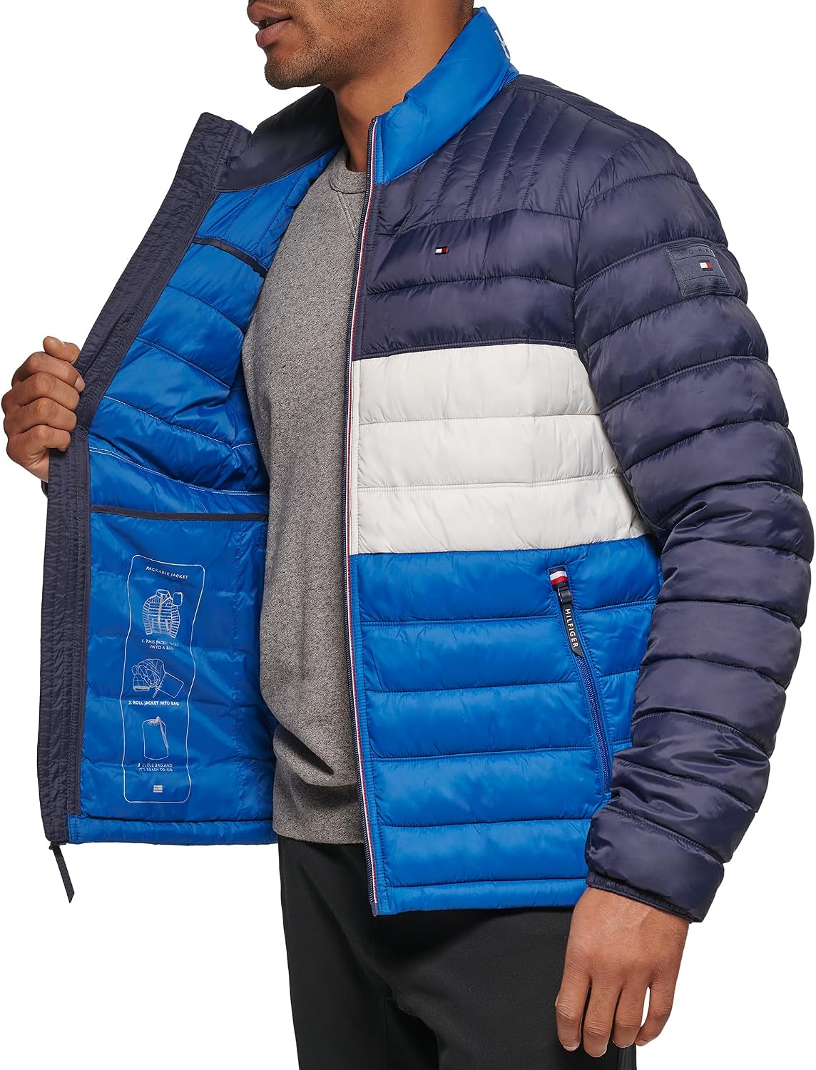 CASACA TOMMY HILFIGER ULTRA LOFT LIGERA PLEGABLE HOMBRE - 5