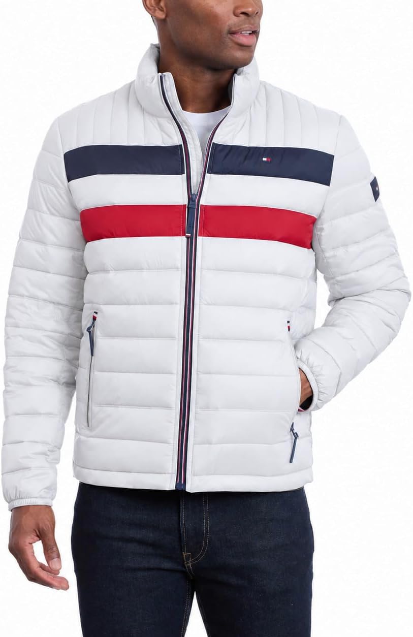 CASACA TOMMY HILFIGER ULTRA LOFT LIGERA Y PLEGABLE PARA HOMBRE - 1