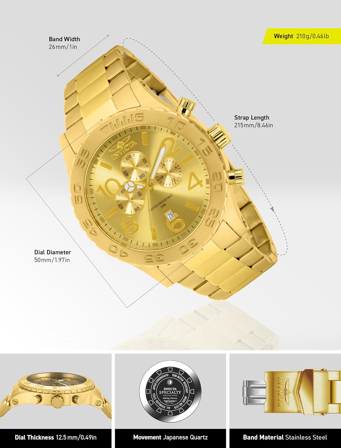 RELOJ DE PULSERA INVICTA ESPECIALIDAD 1270 HOMBRE - 3