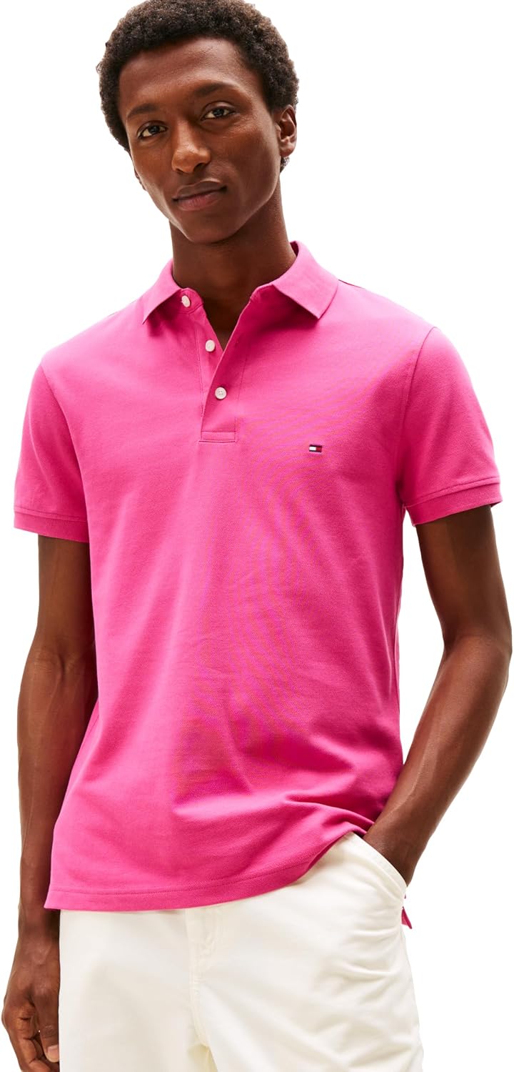 POLO PARA HOMBRE TOMMY HILFIGER MANGA CORTA SLIM FIT ALGODÓN ORGÁNICO CON STRETCH - 1