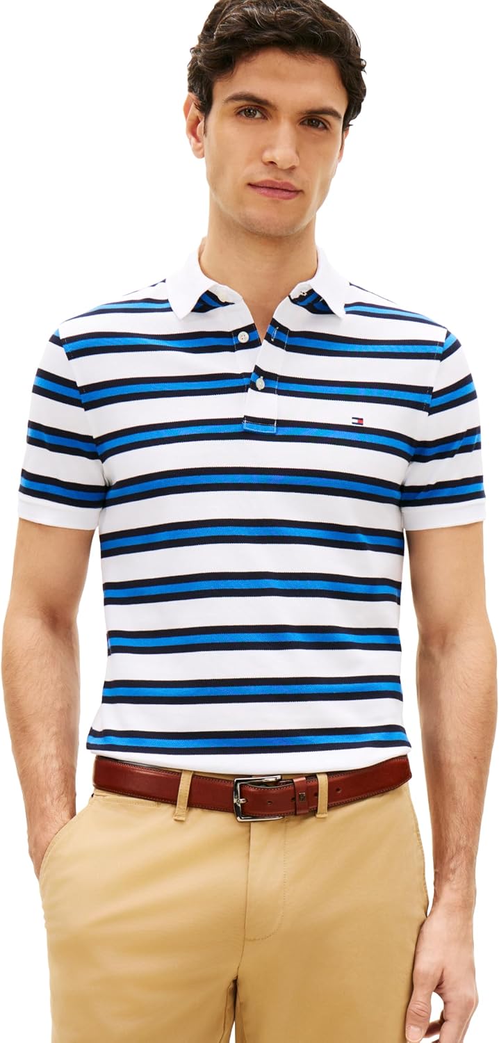 POLO PARA HOMBRE TOMMY HILFIGER SLIM FIT CON ALGODÓN ORGÁNICO Y STRETCH - 1