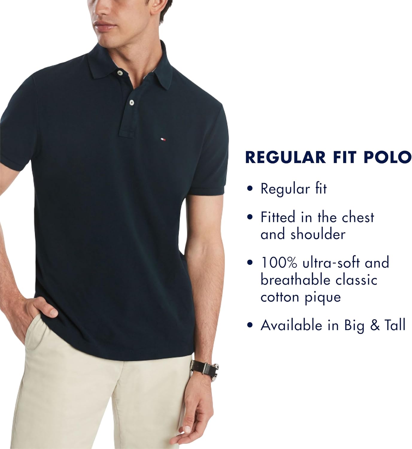 POLO PARA HOMBRE TOMMY HILFIGER MANGA CORTA ALGODÓN REGULAR FIT - 3