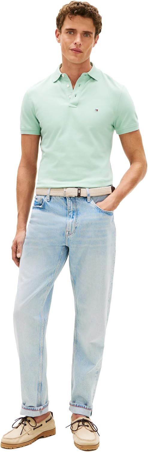 POLO PARA HOMBRE TOMMY HILFIGER SLIM FIT MANGA CORTA ALGODÓN ORGÁNICO - 4