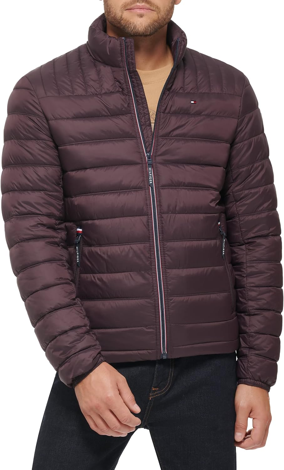 CASACA TOMMY HILFIGER ULTRA LOFT LIGERA PLEGABLE PARA HOMBRE - 1