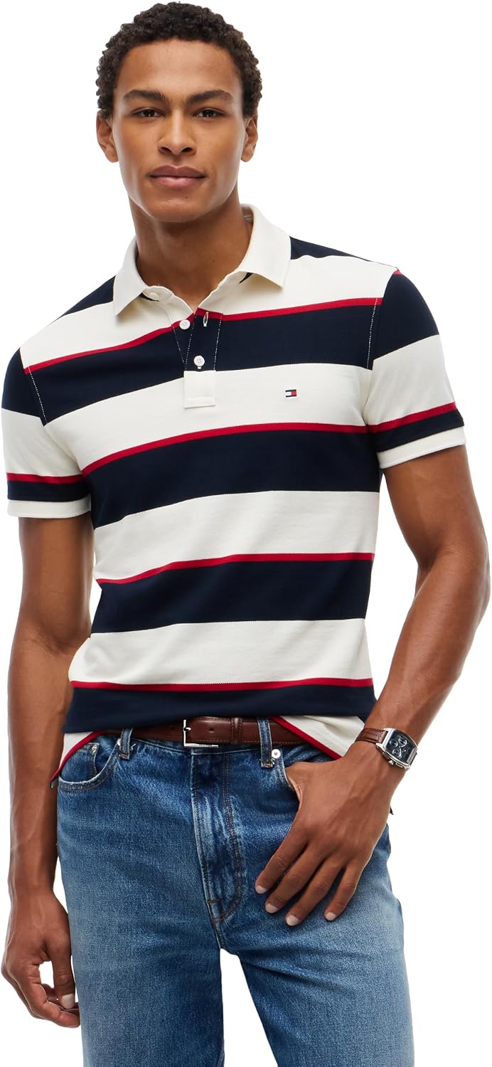 POLO PARA HOMBRE TOMMY HILFIGER SLIM FIT CON ALGODÓN ORGÁNICO Y STRETCH - 1