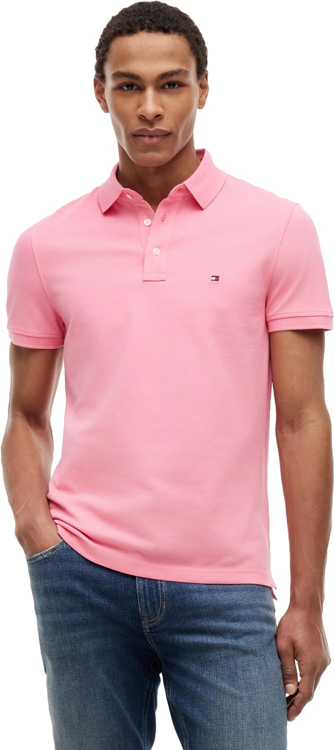 POLO PARA HOMBRE TOMMY HILFIGER SLIM FIT MANGA CORTA ALGODÓN ORGÁNICO - 1