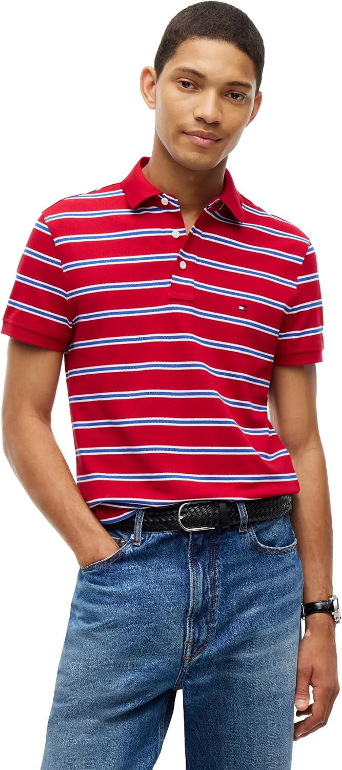 POLO PARA HOMBRE TOMMY HILFIGER SLIM FIT CON ALGODÓN ORGÁNICO Y STRETCH - 1