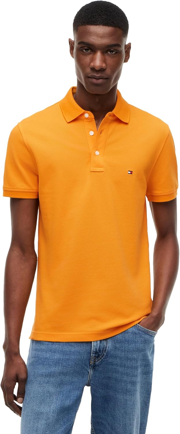 POLO PARA HOMBRE TOMMY HILFIGER SLIM FIT MANGA CORTA ALGODÓN ORGÁNICO - 1