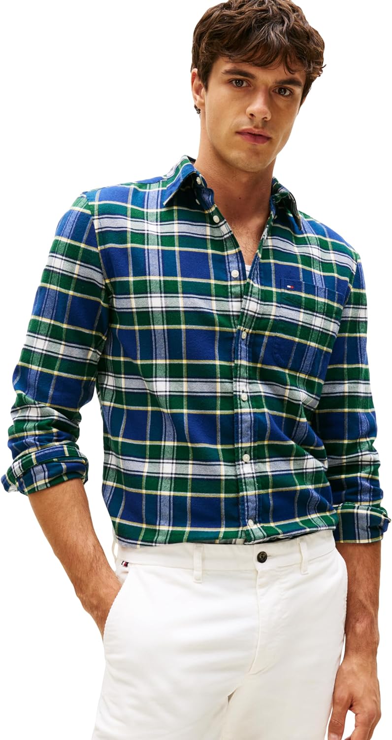 CAMISA DE HOMBRE TOMMY HILFIGER OXFORD MANGA LARGA REGULAR FIT - 1