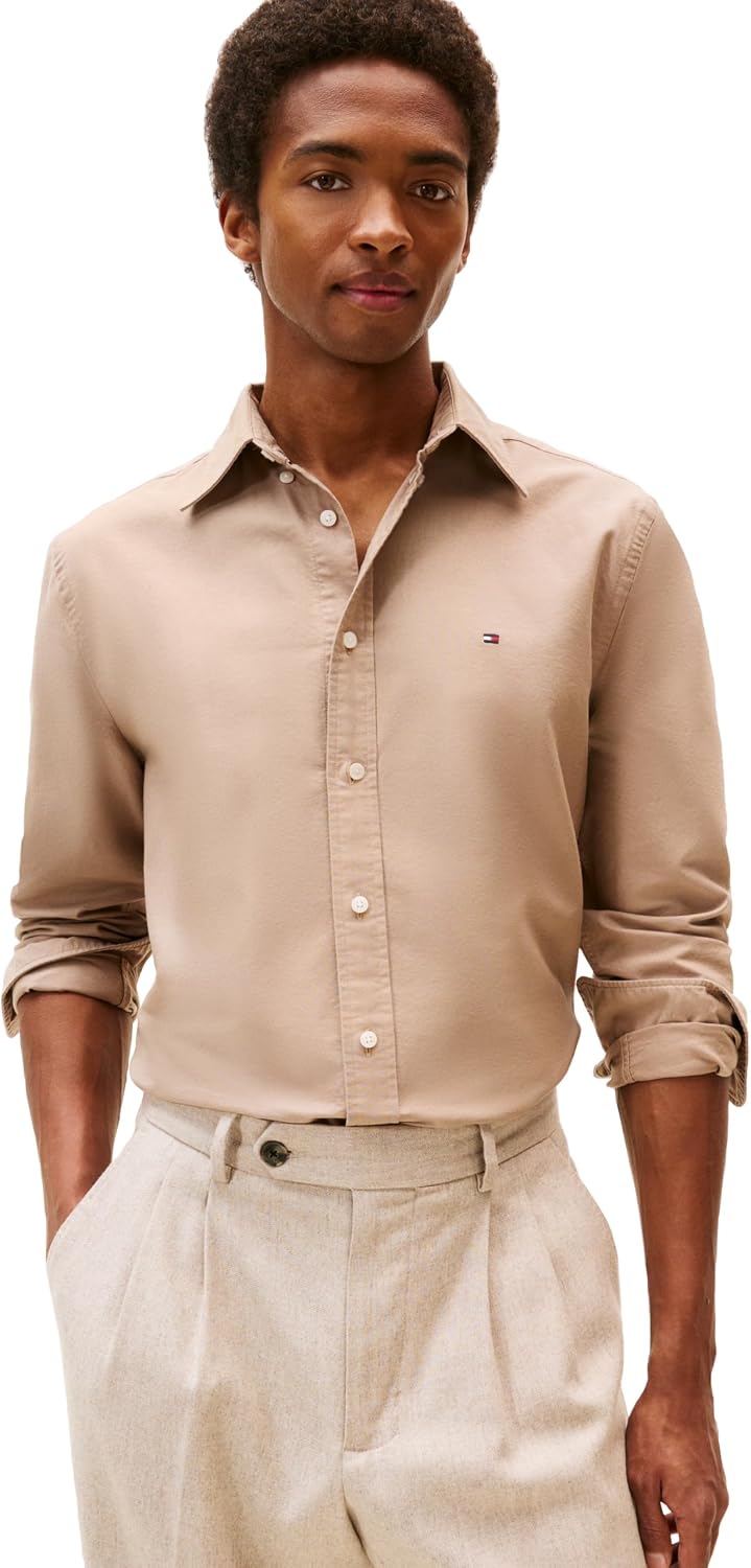 CAMISA DE HOMBRE TOMMY HILFIGER OXFORD MANGA LARGA REGULAR FIT - 1