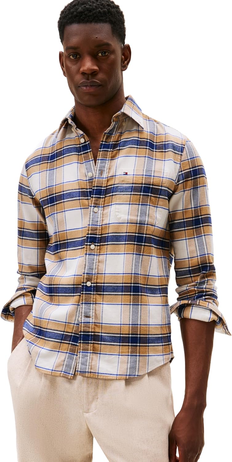 CAMISA HOMBRE TOMMY HILFIGER OXFORD MANGA LARGA REGULAR FIT - 1