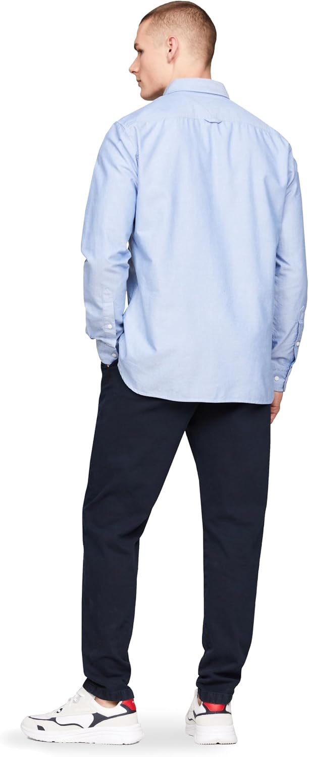 CAMISA HOMBRE TOMMY HILFIGER OXFORD MANGA LARGA REGULAR FIT - 4