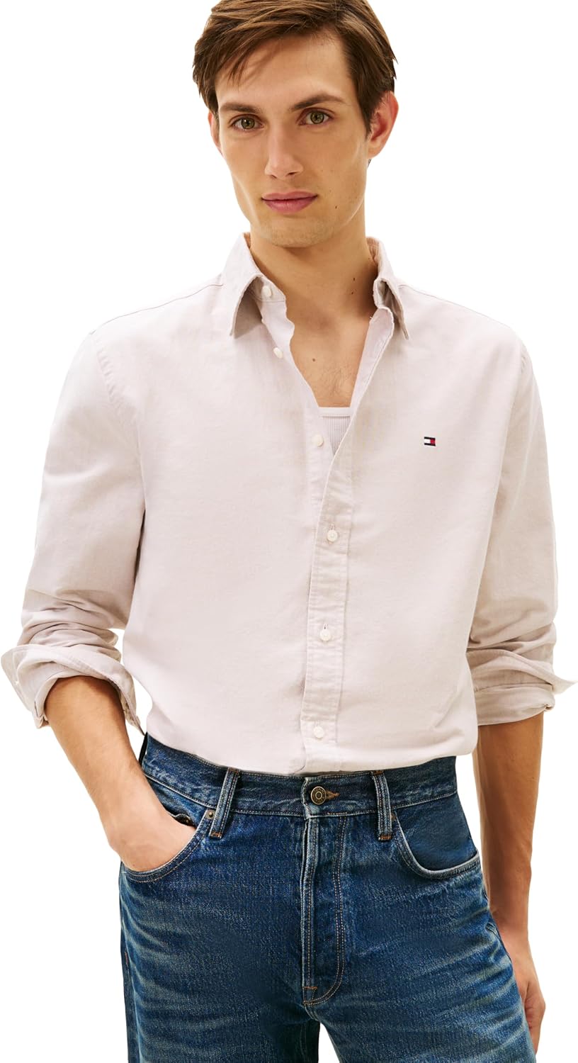CAMISA DE HOMBRE TOMMY HILFIGER OXFORD MANGA LARGA REGULAR FIT - 1