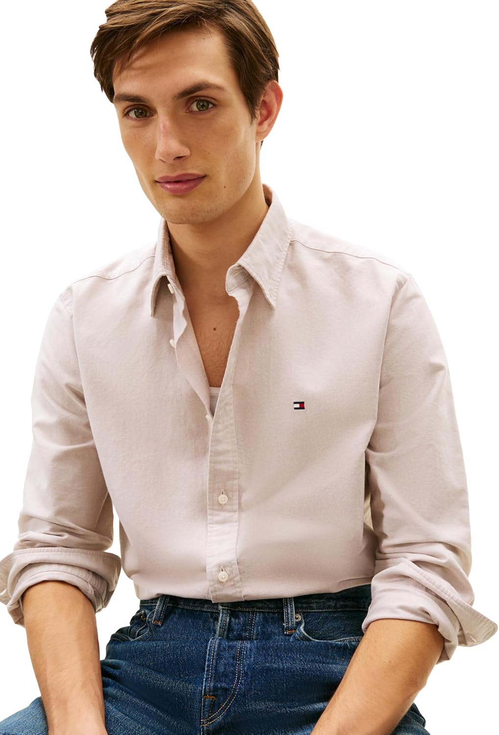 CAMISA DE HOMBRE TOMMY HILFIGER OXFORD MANGA LARGA REGULAR FIT - 2
