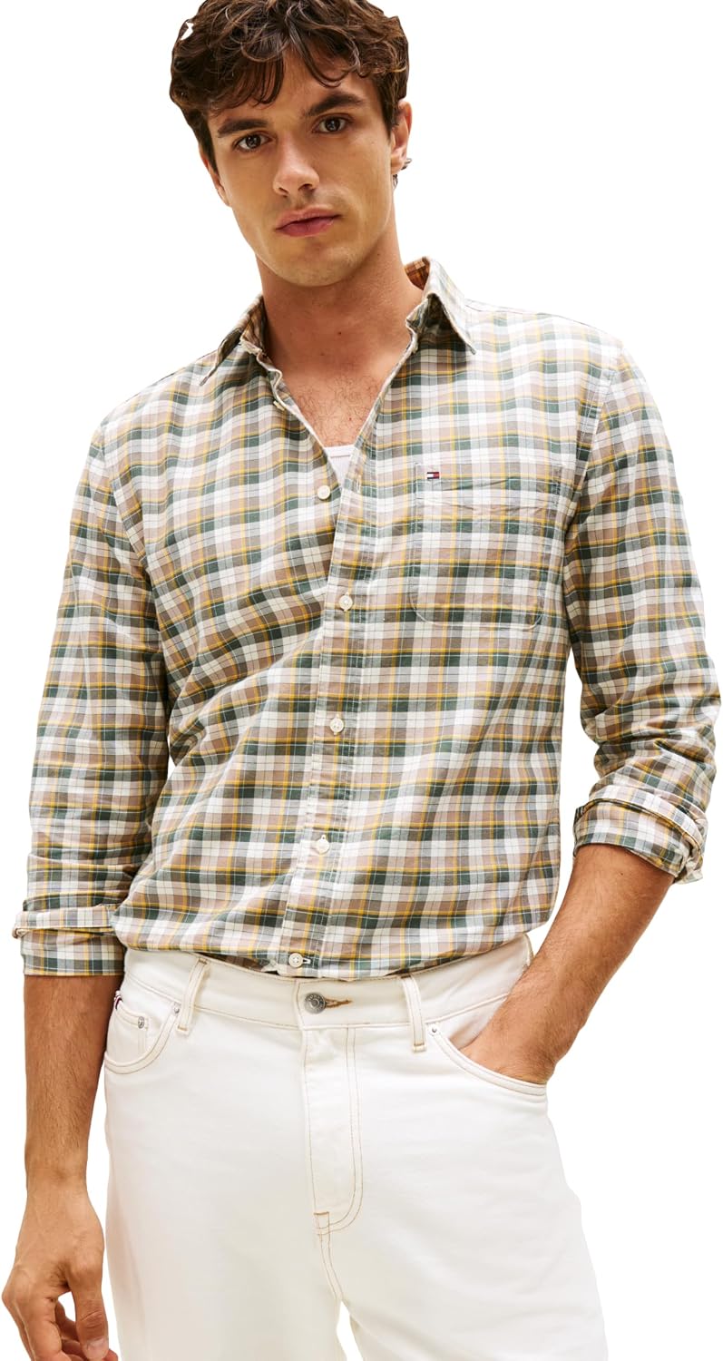 CAMISA HOMBRE TOMMY HILFIGER OXFORD MANGA LARGA REGULAR FIT - 1
