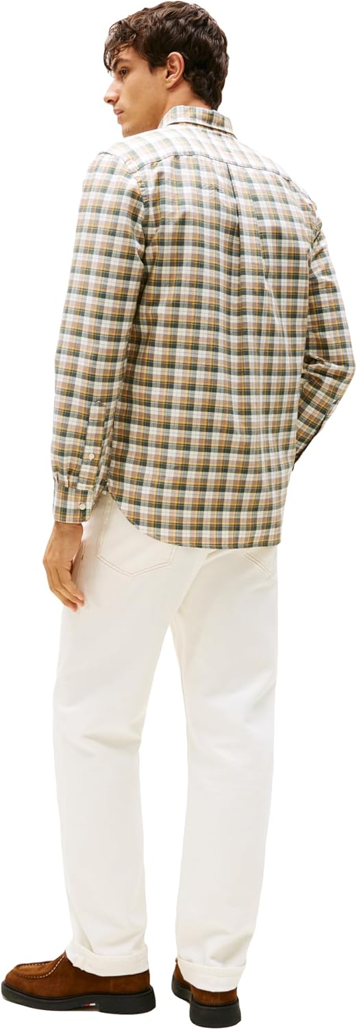 CAMISA HOMBRE TOMMY HILFIGER OXFORD MANGA LARGA REGULAR FIT - 4