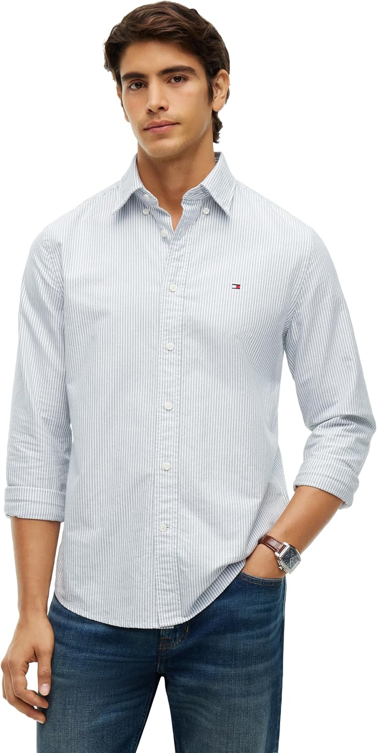 CAMISA DE HOMBRE TOMMY HILFIGER OXFORD MANGA LARGA REGULAR FIT - 1