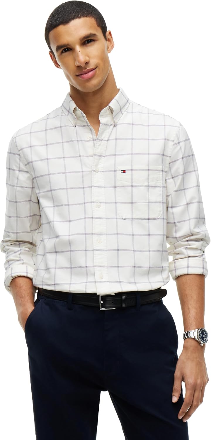 CAMISA DE HOMBRE TOMMY HILFIGER OXFORD MANGA LARGA REGULAR FIT - 1