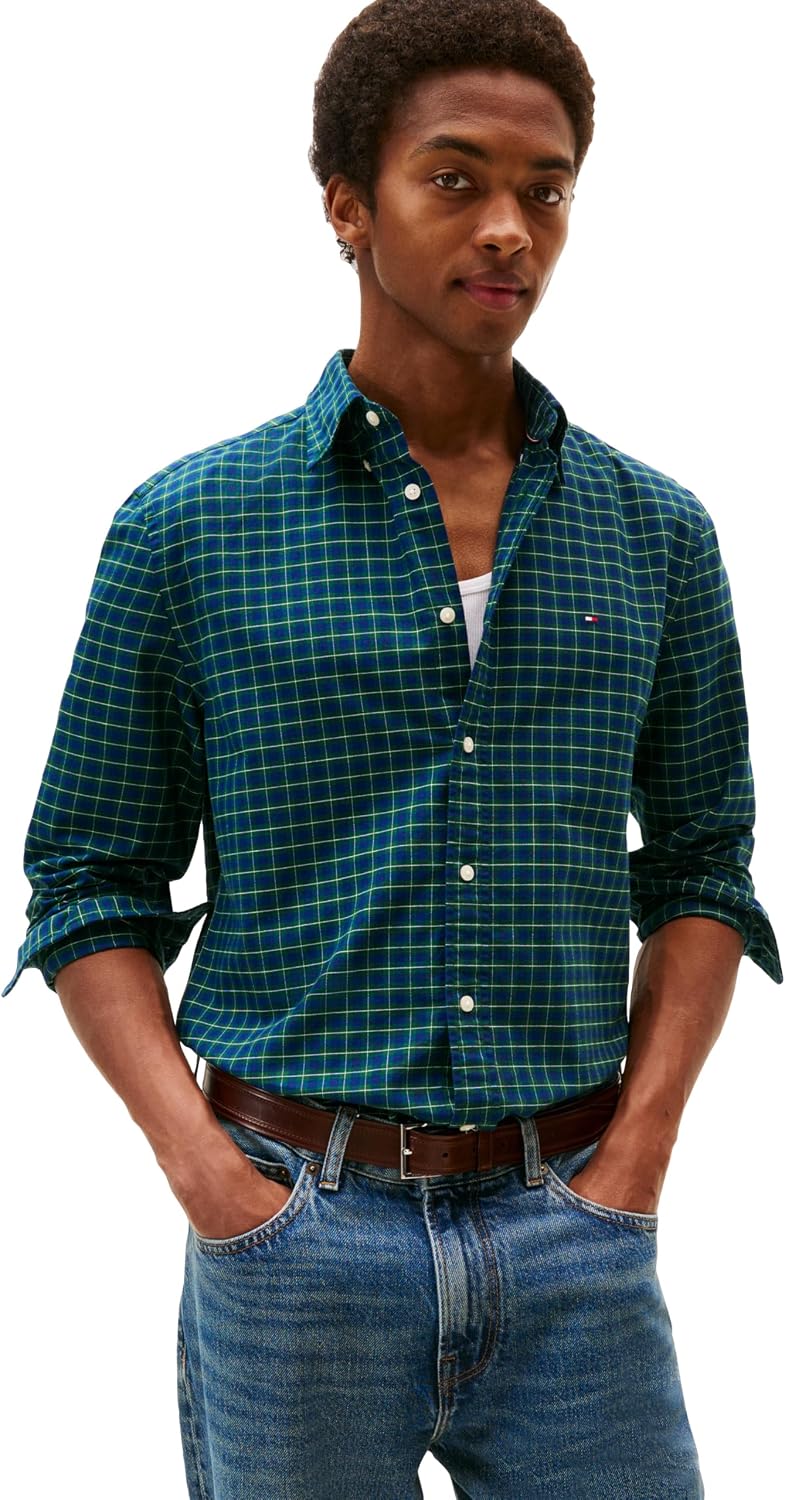 CAMISA DE HOMBRE TOMMY HILFIGER OXFORD MANGA LARGA REGULAR FIT - 1