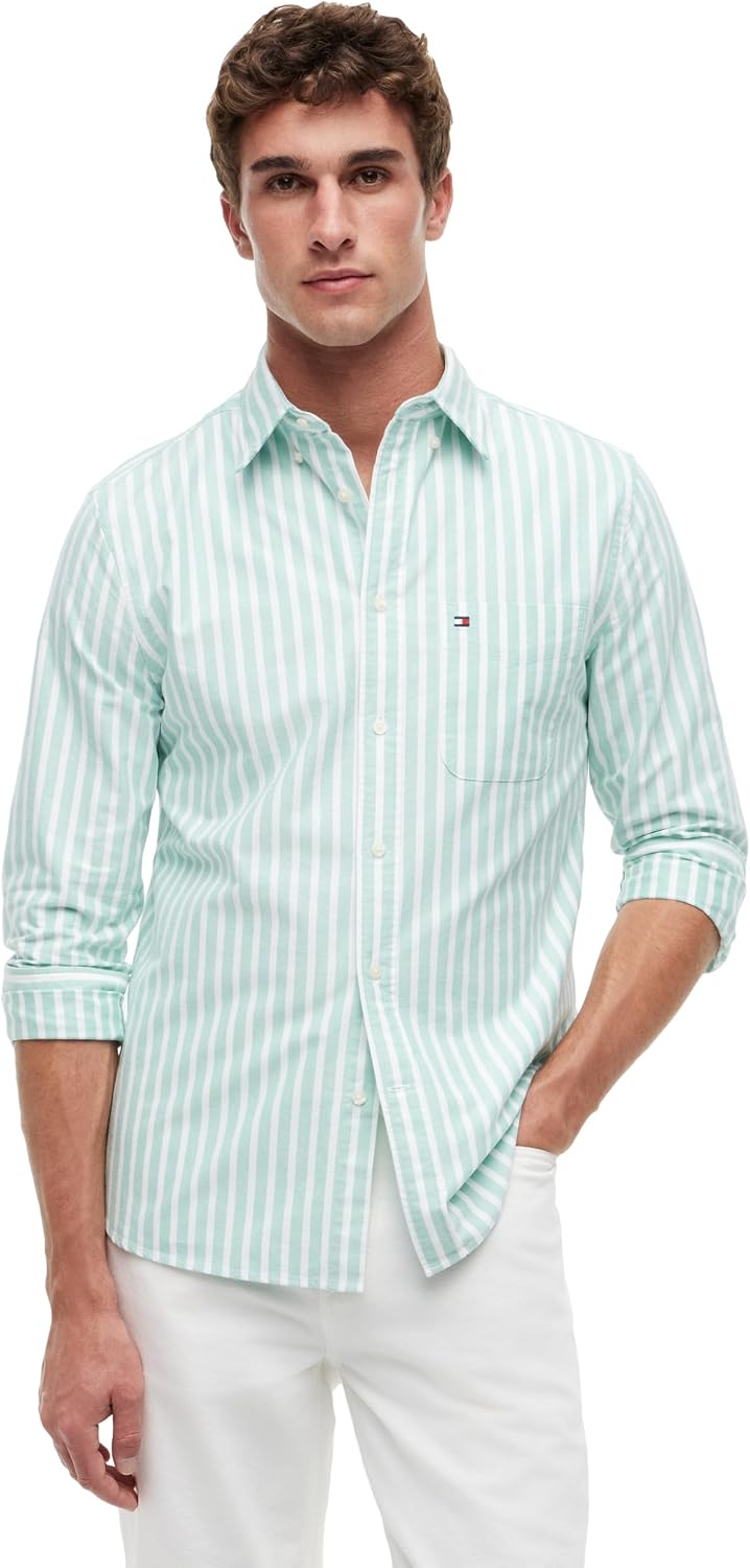 CAMISA DE HOMBRE TOMMY HILFIGER OXFORD MANGA LARGA REGULAR FIT - 1