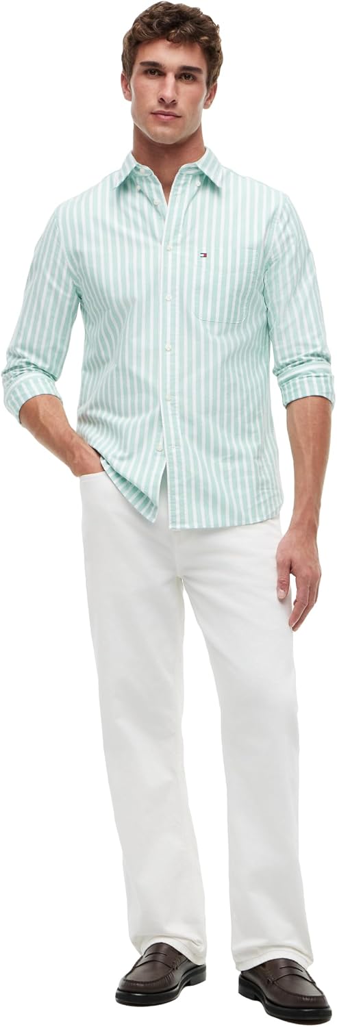 CAMISA DE HOMBRE TOMMY HILFIGER OXFORD MANGA LARGA REGULAR FIT - 3