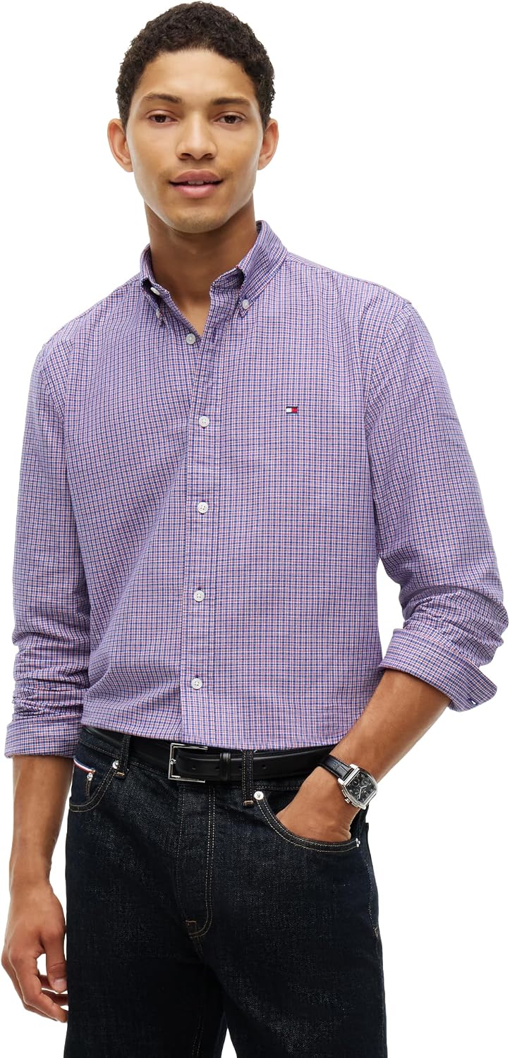 CAMISA DE HOMBRE TOMMY HILFIGER OXFORD MANGA LARGA REGULAR FIT - 1