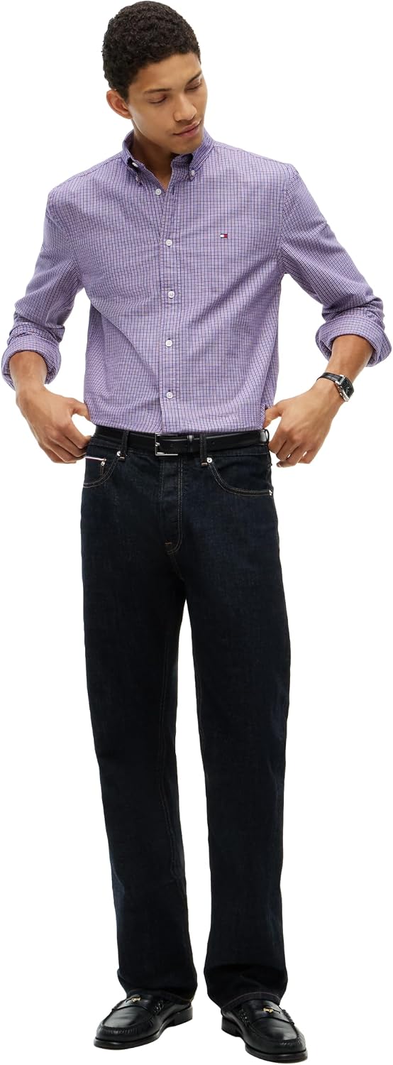 CAMISA DE HOMBRE TOMMY HILFIGER OXFORD MANGA LARGA REGULAR FIT - 3