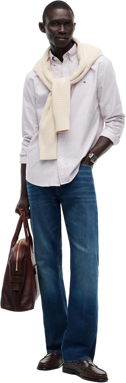 CAMISA DE HOMBRE TOMMY HILFIGER OXFORD MANGA LARGA REGULAR FIT - 3