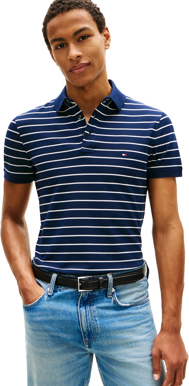 POLO PARA HOMBRE TOMMY HILFIGER SLIM FIT CON ALGODÓN ORGÁNICO Y STRETCH - 1