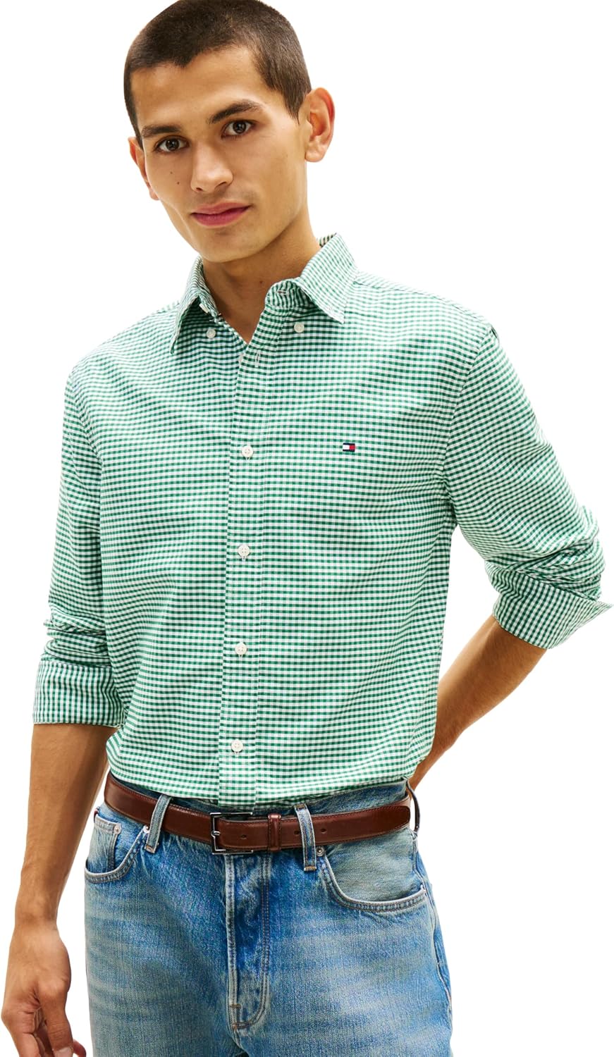 CAMISA DE HOMBRE TOMMY HILFIGER OXFORD MANGA LARGA REGULAR FIT - 1