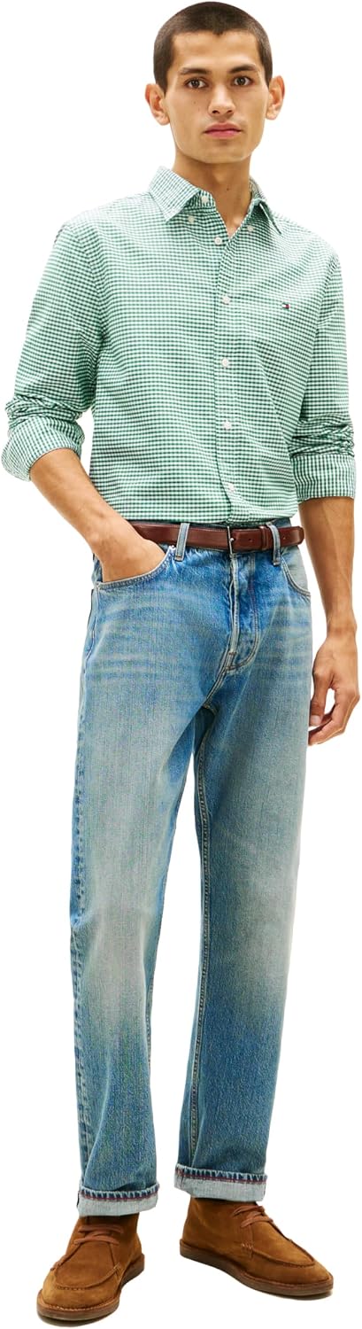 CAMISA DE HOMBRE TOMMY HILFIGER OXFORD MANGA LARGA REGULAR FIT - 3