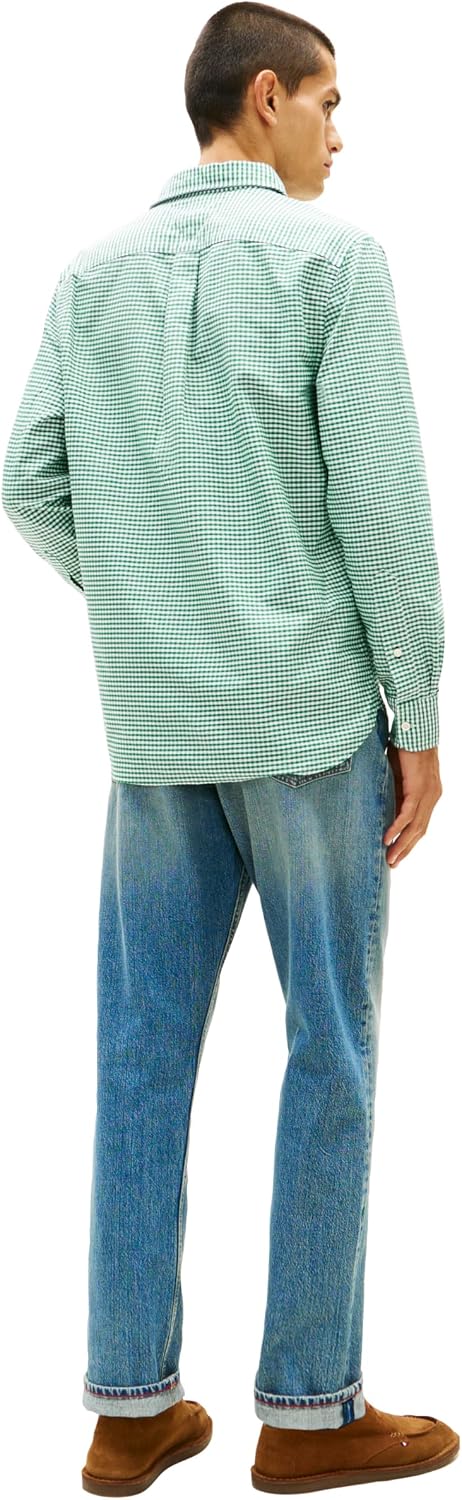 CAMISA DE HOMBRE TOMMY HILFIGER OXFORD MANGA LARGA REGULAR FIT - 4