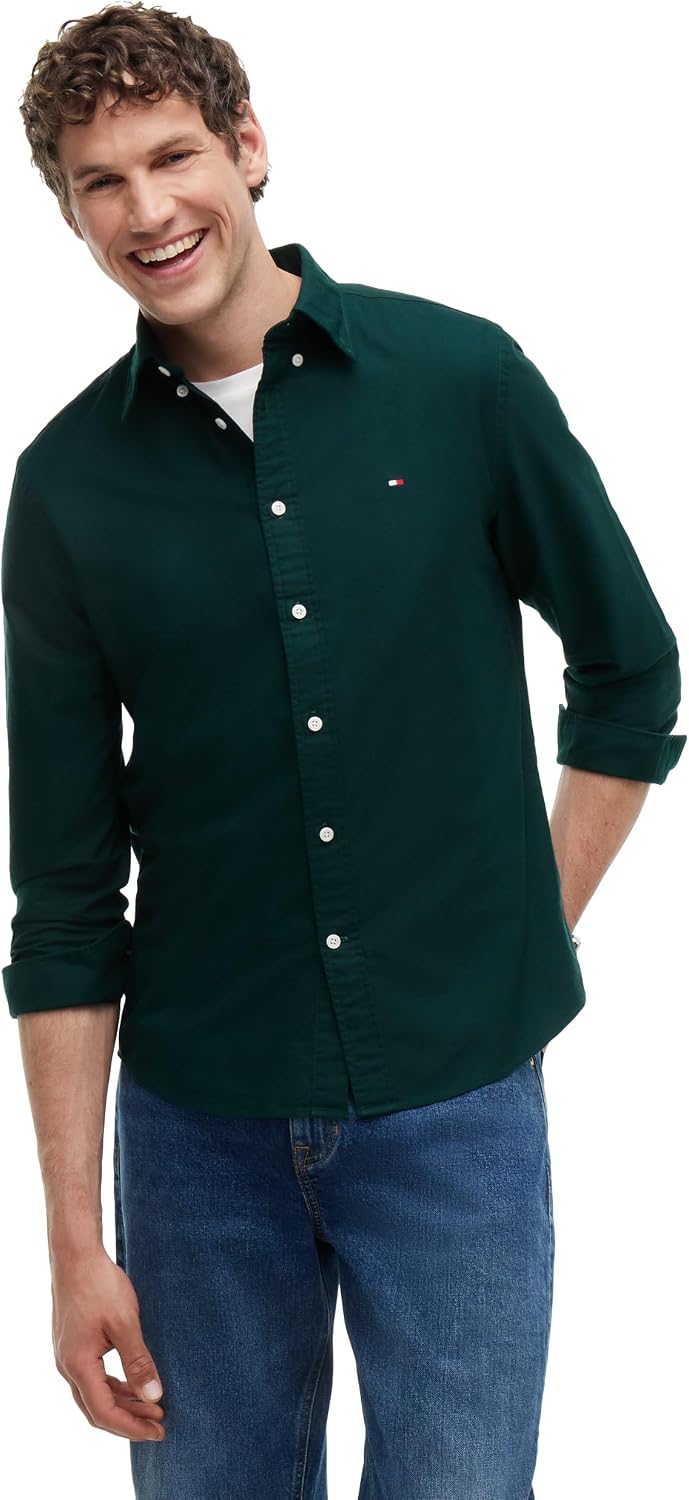 CAMISA DE HOMBRE TOMMY HILFIGER OXFORD MANGA LARGA REGULAR FIT - 1