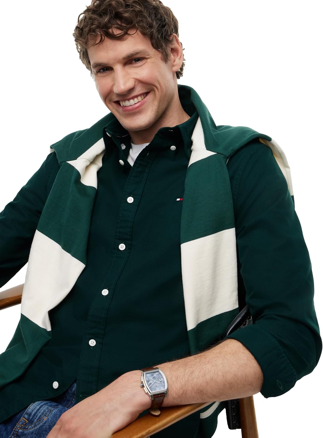 CAMISA DE HOMBRE TOMMY HILFIGER OXFORD MANGA LARGA REGULAR FIT - 2