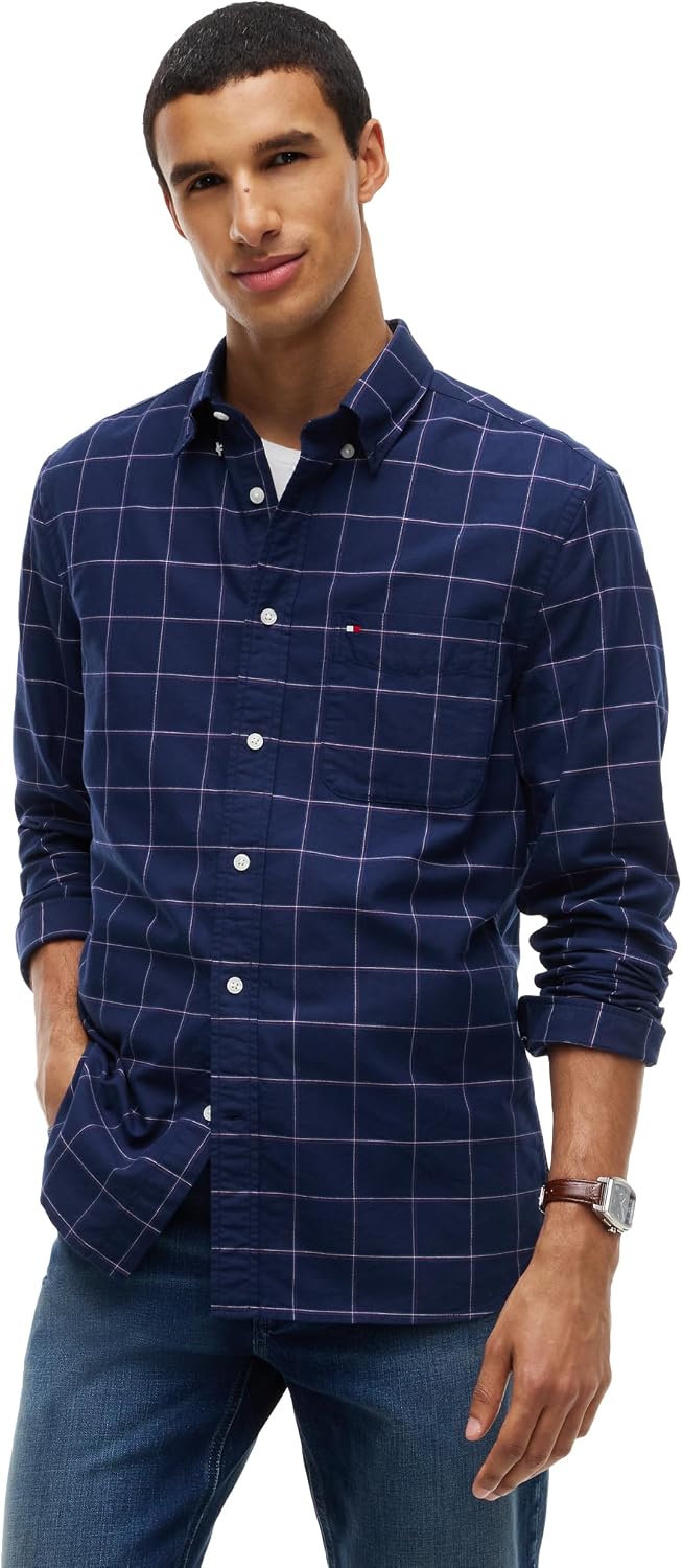 CAMISA DE HOMBRE TOMMY HILFIGER OXFORD MANGA LARGA REGULAR FIT - 1