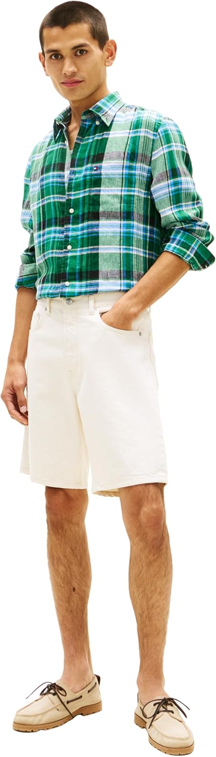 CAMISA DE HOMBRE TOMMY HILFIGER MANGA LARGA LINO CORTE REGULAR - 3