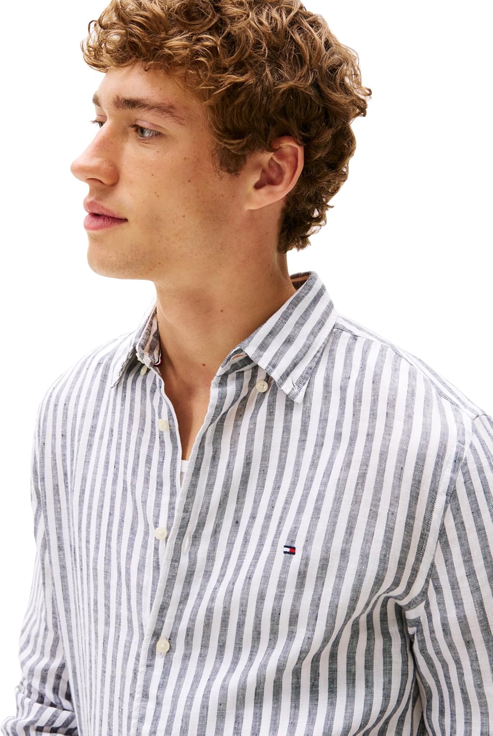 CAMISA DE LINO MANGA LARGA TOMMY HILFIGER PARA HOMBRE REGULAR FIT - 2