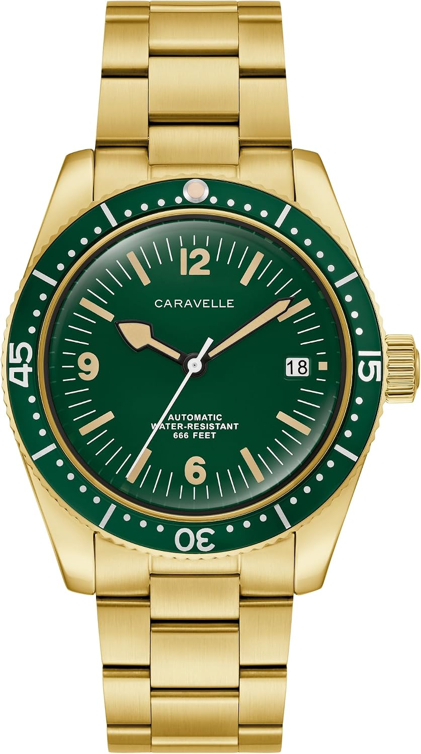 RELOJ DE PULSERA CARAVELLE BY BULOVA SEA HUNTER AUTOMÁTICO PARA HOMBRE 39MM DORADO - 1