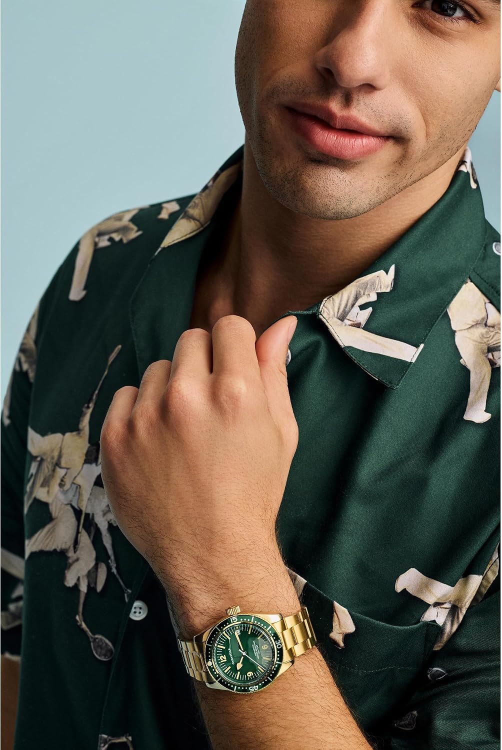 RELOJ DE PULSERA CARAVELLE BY BULOVA SEA HUNTER AUTOMÁTICO PARA HOMBRE 39MM DORADO - 5