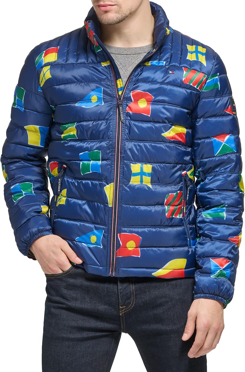 CASACA TOMMY HILFIGER ULTRA LOFT LIGERA PLEGABLE HOMBRE - 1