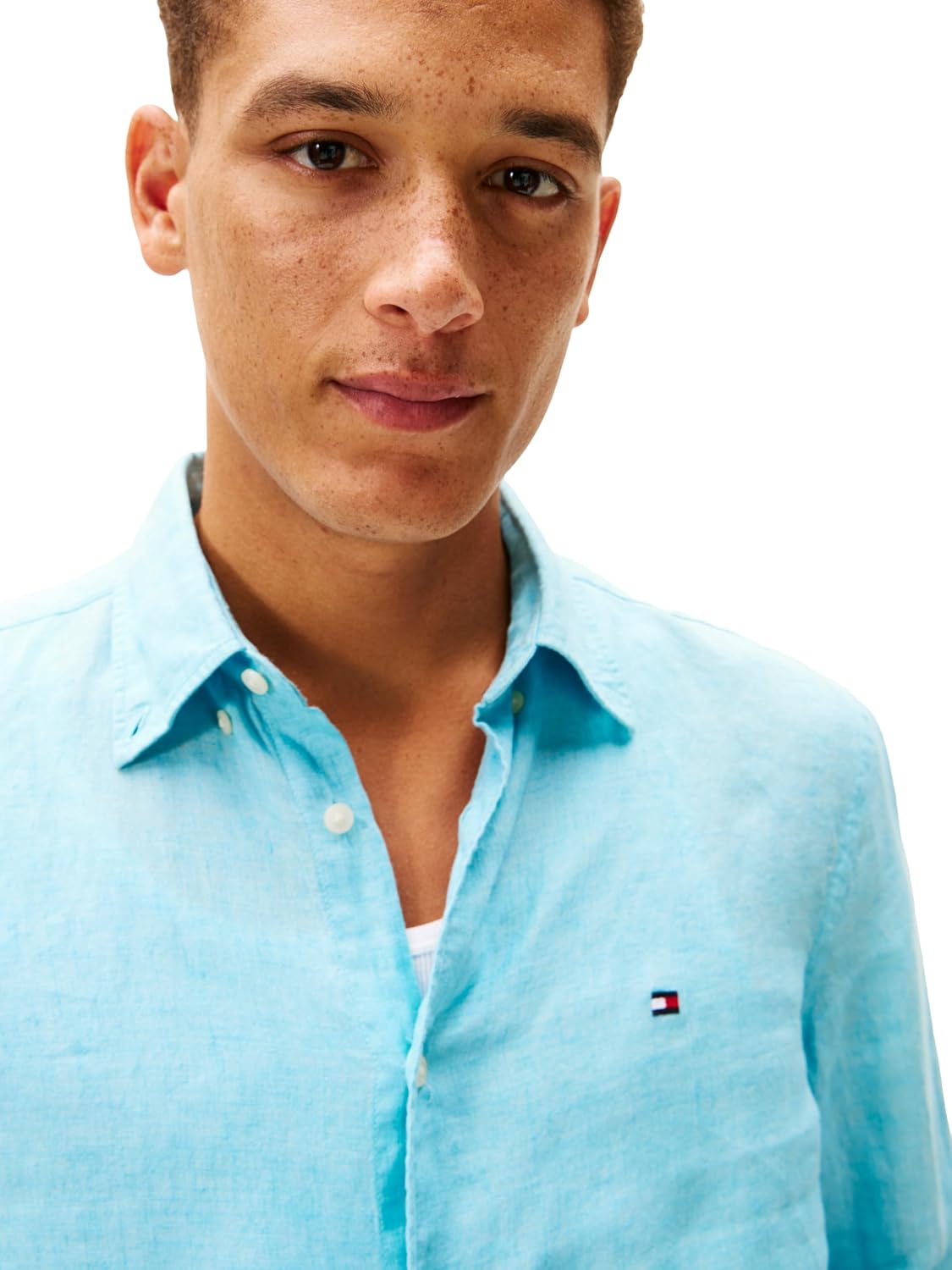 CAMISA DE LINO MANGA LARGA TOMMY HILFIGER PARA HOMBRE REGULAR FIT - 2