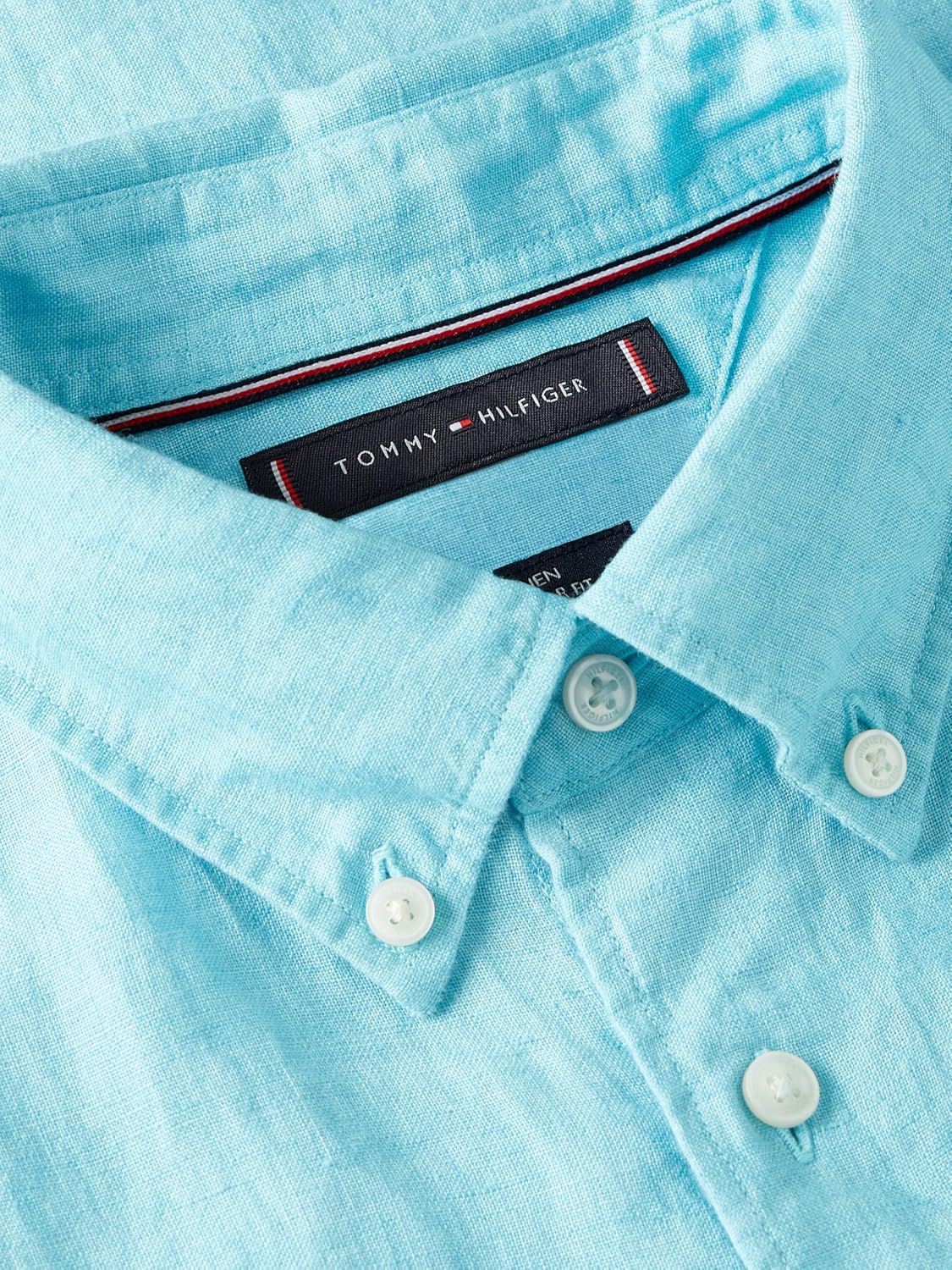 CAMISA DE LINO MANGA LARGA TOMMY HILFIGER PARA HOMBRE REGULAR FIT - 5
