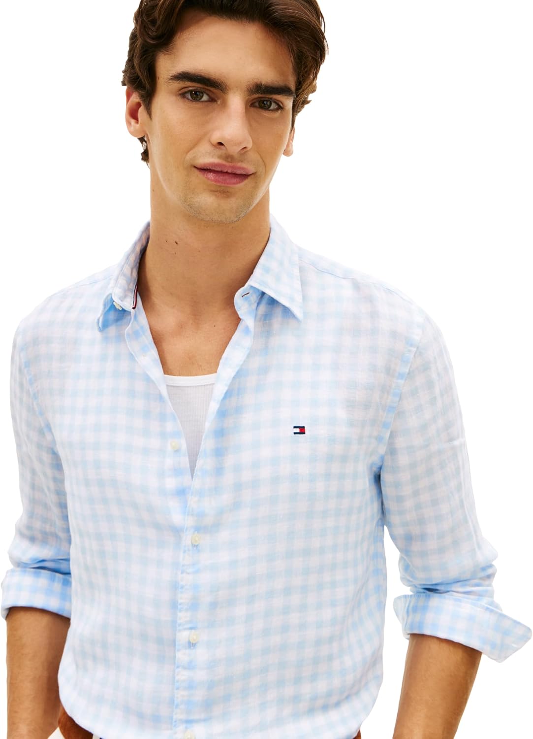 CAMISA DE HOMBRE TOMMY HILFIGER MANGA LARGA LINO AJUSTE REGULAR - 2