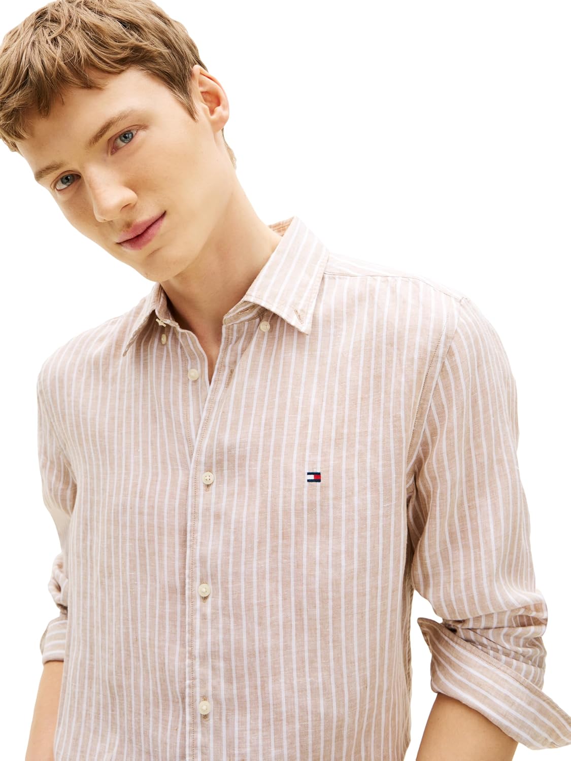 CAMISA DE HOMBRE TOMMY HILFIGER MANGA LARGA LINO REGULAR FIT - 2