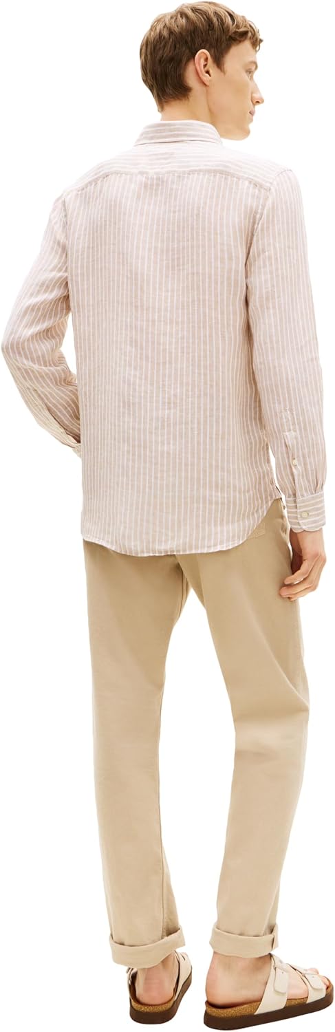 CAMISA DE HOMBRE TOMMY HILFIGER MANGA LARGA LINO REGULAR FIT - 4