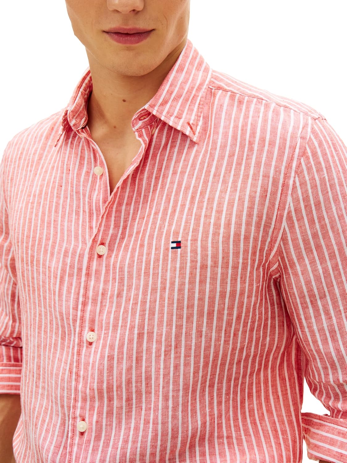 CAMISA DE LINO MANGA LARGA TOMMY HILFIGER PARA HOMBRE REGULAR FIT - 2