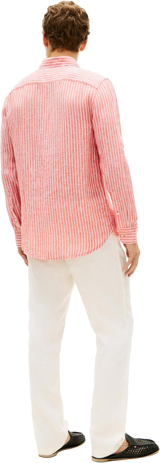 CAMISA DE LINO MANGA LARGA TOMMY HILFIGER PARA HOMBRE REGULAR FIT - 4