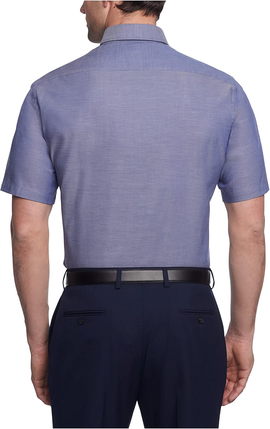 CAMISA DE VESTIR TOMMY HILFIGER PARA HOMBRE MANGA CORTA AZUL MARINO - 2