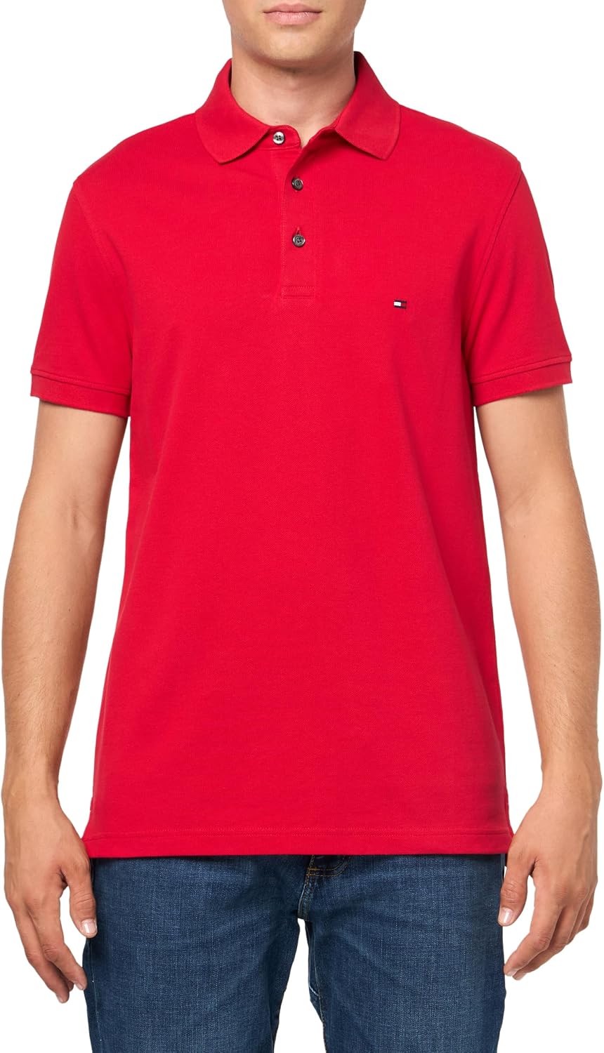 POLO PARA HOMBRE TOMMY HILFIGER MANGA CORTA SLIM FIT CON ALGODÓN ORGÁNICO Y STRETCH - 1